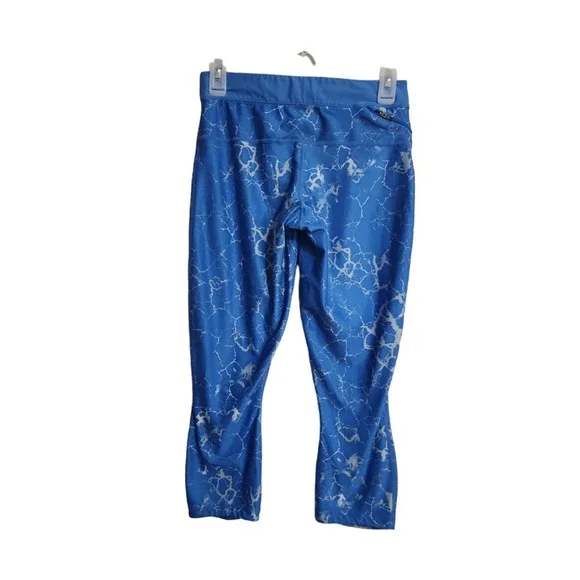 Nike Women's Small Dri-Fit Blue Lightning Crop Leggings, Pre-owned - Picture 6 of 11